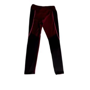 So Perfect Legging Burgundy and Black Size Medium # 417